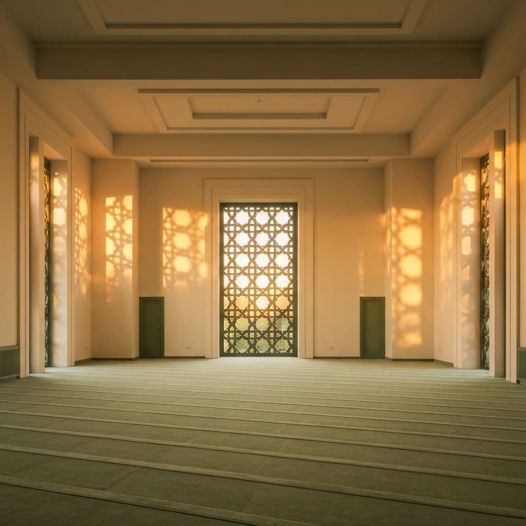 Peaceful mosque interior